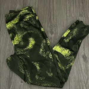 Gymshark Green and Yellow Leggings